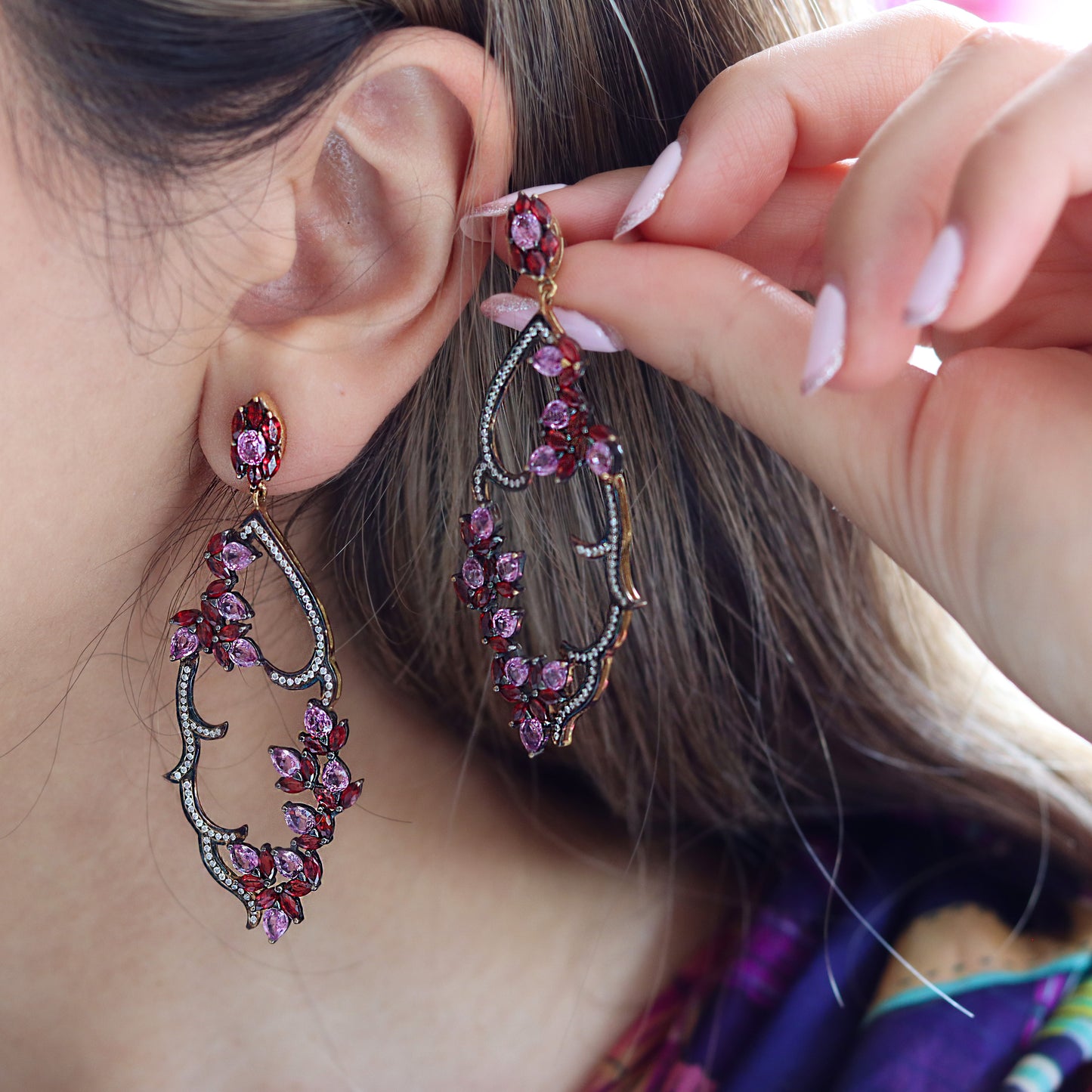 Ruby Earring